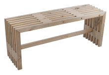 Trallebænk Savannah rustik 110 x 32,5 cm - Sunlife